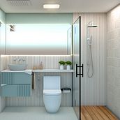 BATHROOM. Design de interiores projeto de Karla Méndez Vásquez - 01.02.2020