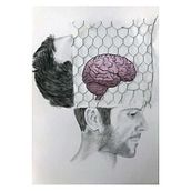 Poema Visual - Frontera. Drawing, Pencil Drawing, and Portrait Drawing project by Eryka Ilarreta - 02.03.2020