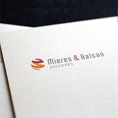 Logo de Mieres&Balsan Asesores. Graphic Design project by Rubén Arturo Terré Lameiro - 03.26.2018