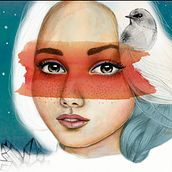 My project in Illustrated Portrait in Watercolor course. Artistic Drawing, Digital Illustration, and Watercolor Painting project by sigrunlinda - 02.04.2020