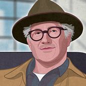 Tinker Hatfield. Portrait Drawing, and Digital Illustration project by Capi Cabrera - 02.04.2020