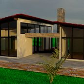 Field Hause. 3D, and Digital Architecture project by José Sánchez - 02.07.2020
