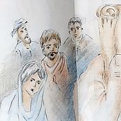 Hans el escudero. Creativit, Drawing, Artistic Drawing, Graphic Design, Traditional illustration, and Children's Illustration project by Isabel María Ramos Coronado - 02.08.2020