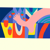 DORMIR ENTRE COLORES. Ilustração tradicional projeto de Verónica Anaya Canseco - 08.02.2020