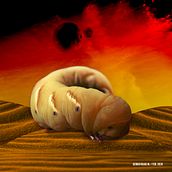 Gusano de Dune: Práctica Photoshop Básics. Concept Art project by Sergio Rojas Morales - 02.09.2020