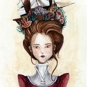 Victoria. Design de personagens, e Pintura em aquarela projeto de Robert Audrey - 19.09.2019