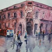 Meu projeto do curso: Paisagens urbanas em aquarela. Un proyecto de Pintura a la acuarela de VINICIUS L OLIVEIRA - 10.02.2020
