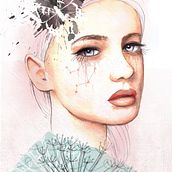 Mi Proyecto del curso: Retrato ilustrado en acuarela. Fine Arts project by Eva Nikoletta Jancsovics - 02.12.2020