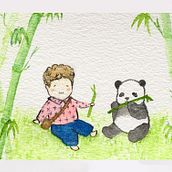 My project in Watercolor Illustration with Japanese Influence course. Een project van Traditionele illustratie van lulurika - 16.02.2020