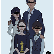 PARASITE Dir. Bong Joon Ho - 2020 #Oscars Best Picture Winner. Un proyecto de Animación, Dibujo, Diseño, Diseño digital, Ilustración tradicional e Ilustración digital de Rakel Moral - 16.02.2020