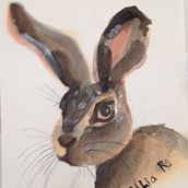 Mi Proyecto del curso: Técnicas experimentales de acuarela para principiantes . Un proyecto de Dibujo artístico, Dibujo de Retrato, Dibujo realista e Ilustración tradicional de Athia Rodriguez - 16.02.2020