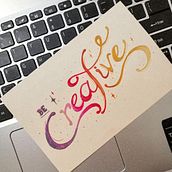 Lettering. Un proyecto de Lettering y Pintura a la acuarela de Débora Mejías - 17.02.2020