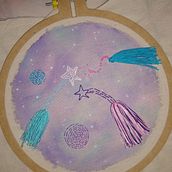 Mi Proyecto del curso: Técnicas básicas de bordado y acuarela. Bordado projeto de Karina Moreno - 18.02.2020