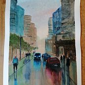 Mi Proyecto del curso: Paisajes urbanos en acuarela Ein Projekt aus dem Bereich Malerei, Aquarellmalerei und Ölmalerei von Maria Eugenia Díaz Naya - 19.02.2020