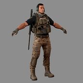 Colombian Desert Soldier. Un projet de Conception 3D , et Conception de personnages 3D de Cristian Castro C. - 19.02.2019