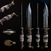 NXA Concept Knife. Un projet de Conception 3D , et Modélisation 3D de Cristian Castro C. - 19.02.2019