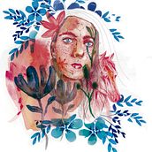 Mi Proyecto del curso: Retrato ilustrado en acuarela.  project by Beatriz Collado - 02.19.2020