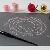 Fragmento de Poema elíptico.. Calligraph project by E. E. Velasco - 02.20.2020