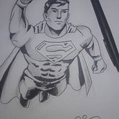 Mi Proyecto del curso: Ilustración para cómics: anatomía de un superhéroes Decici hacer dos fan arts de superman estoy muy agradecido por el curso siento q mejoré bastante aunque aun me falta mejorar ya tengo mas bases para avanzar. Drawing project by Ricardo Velasco - 02.20.2020
