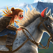 SIGRID THE VIKING (personal project). Un progetto di Arte concettuale e Character design di Rodolfo Curiel - 20.02.2020