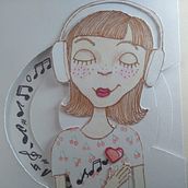 Music Goes From the Heart. Paper Craft project by Natalija Djurdjevc - 02.20.2020