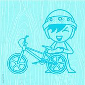 BMX vieja escuela / pose Bob Haro. Un proyecto de Ilustración vectorial de Omar Chavira - 19.02.2020
