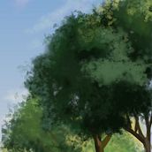trees. Een project van Digitale illustratie van lulurika - 21.02.2020