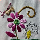 Mi Proyecto del curso: Bordado y personalización de accesorios . Un proyecto de Bordado de Natalia Reyes Velázquez - 22.02.2020