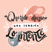 Hoy también lo intenté. Een project van Digitaal ontwerp, Traditionele illustratie, Digitale illustratie, Kinderillustratie,  Belettering y Digitale belettering van Una Ramona - 10.02.2020