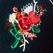 Mi Proyecto del curso: Técnicas avanzadas de bordado: puntadas y composiciones con volumen. Arts, Crafts, and Embroider project by paz.molina.f - 02.24.2020