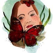 My project in Illustrated Portrait in Watercolor course. Un proyecto de Ilustración tradicional de Keren - 24.02.2020