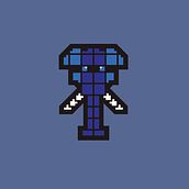 Ninja Elephant Pixel. Graphic Design project by andi_moh_bangsawan - 02.25.2020