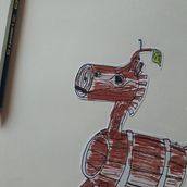 Clavileño. Mi Proyecto del curso: Técnicas narrativas para libros infantiles . Sketching, and Writing project by nataliapassicot - 03.07.2020