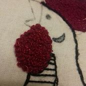 Técnicas de bordado: ilustrando con hilo y aguja (Gallo en almohada). Embroider project by yaxmin - 03.12.2020