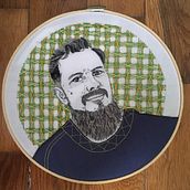 Mi Proyecto del curso: Creación de retratos bordados. Embroider project by inevanp - 02.29.2020