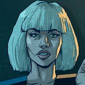 Ilustraciones cyberpunk. Comic, Character Design, Traditional illustration, Digital Illustration, Fine Arts, Concept Art, and Drawing project by Ibán Sierra Caballero - 03.02.2020