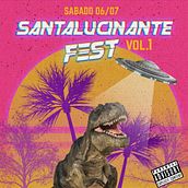 Diseño de flyers para redes sociales - Santalucinante! Fest . Design, and Graphic Design project by Juan Pablo Lamas - 03.02.2020