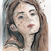 Mi Proyecto del curso: Retrato ilustrado en acuarela. Fine Arts project by cristianccgg - 03.03.2020