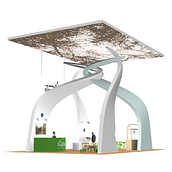 Stand de Tragacete para FITUR. 3D, Architecture, Br, ing, Identit, Design, Retail Design, Interior Design, Logo Design, Furniture Design, Making, Graphic Design, and 3D Modeling project by Carmen Pérez - 01.17.2018
