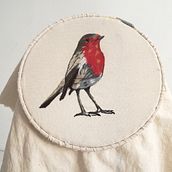 Mi petirrojo  Ein Projekt aus dem Bereich Stickerei von ileana luciano - 05.03.2020