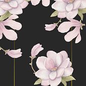 Magnolia notebook . Product Design, and Watercolor Painting project by mer_dinu - 03.06.2020