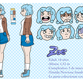 Mi Proyecto del curso: Zoe, la pequeña peleadora. Projekt z dziedziny  R, sunek, Trad, c i jna ilustracja użytkownika Rosario Hidalgo Aguilar - 18.03.2020