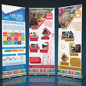 EXPOSICIÓN ODS 2019. Un proyecto de Br, ing e Identidad, Creatividad, Dibujo, Diseño editorial y Fotografía de José Ángel De la Banda - 09.03.2019