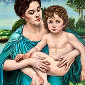 The Younger Brother - reimagined  Bouguereau  Ein Projekt aus dem Bereich Bildende Künste, Malerei, Porträtzeichnung, Realistische Zeichnung und Ölmalerei von Alevtina Caravona - 22.02.2020
