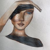 Proyecto Retrato con Acuarelas.  project by Eleonora Lemo Estrada - 03.09.2020