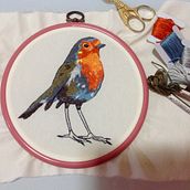 Meu projeto do curso: Pintar com linha: técnicas de ilustração têxtil. Un projet de Broderie de Marilucia Guilen - 10.03.2020