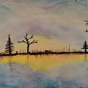 Mi Proyecto del curso: Técnicas modernas de acuarela. Watercolor Painting project by Angelica Barreda B - 03.10.2020
