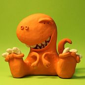 Dino stop-motion Ein Projekt aus dem Bereich Animation, Animation von Figuren und Stop Motion von viator - 28.10.2018