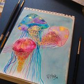 Mi Proyecto del curso: Técnicas modernas de acuarela. Watercolor Painting project by Hel D'Moya - 03.12.2020