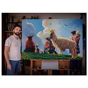A la sombra de Saqsaywaman. Un proyecto de Pintura al óleo, Bellas Artes y Pintura de Damián Basante - 11.03.2020